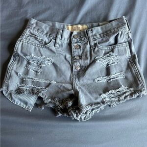 Hollister Dark Gray High Rise Shorts
